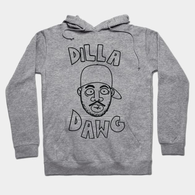 J Dilla Hoodie by MoesArt